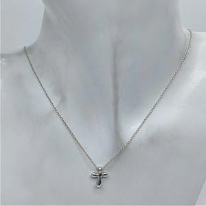 Tiffany & Co silver cross and necklace